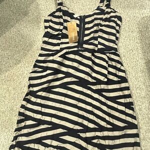 Black and White Striped Dress Francesca’s NWT